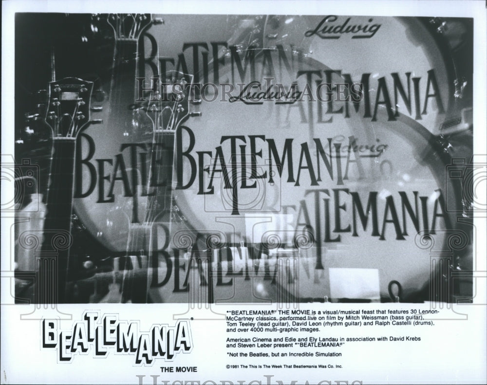 1981 &quot;BeatleMania&quot; the Movie, with Mitch Weissman &amp; Tony Teeley. - Historic Images
