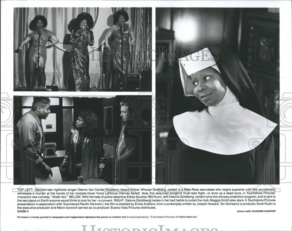 1992 Actress Whoopi Goldberg Sister Act Movie  - Historic Images