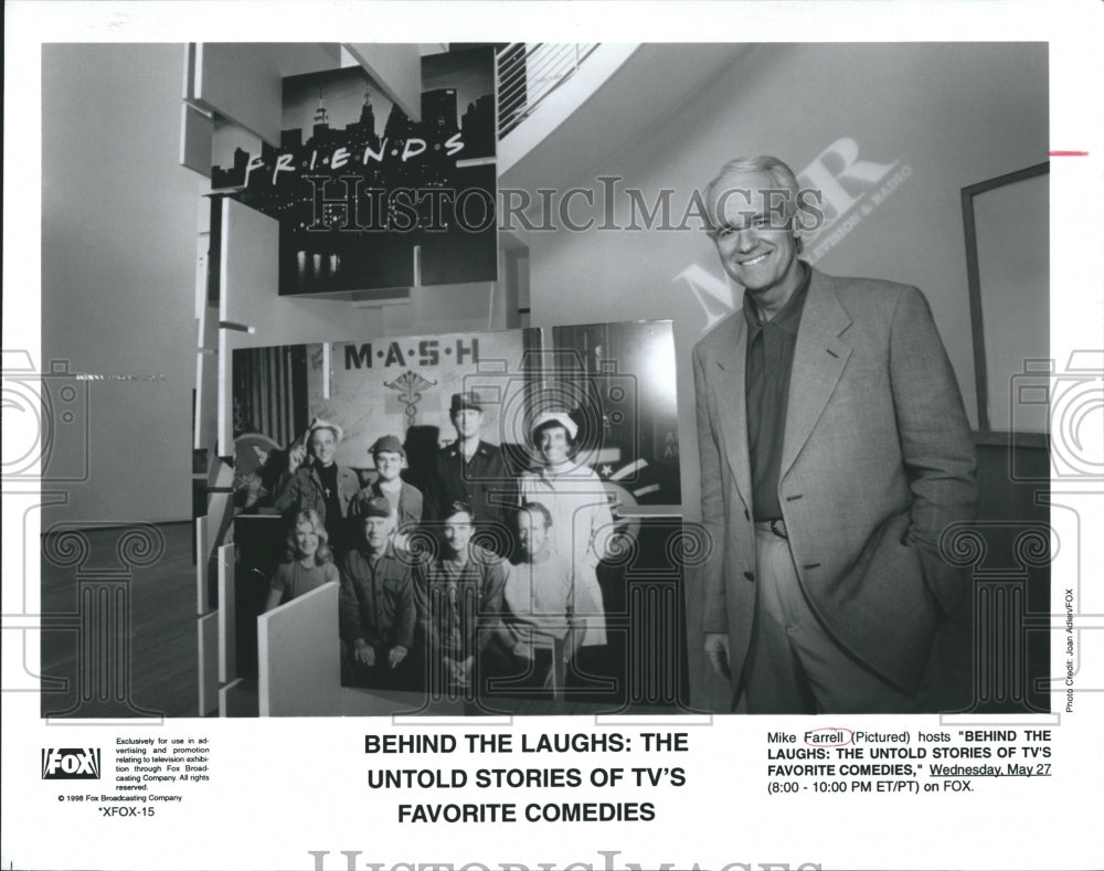 1998 Actor Mike Farrell TV Show Behind Laughs Favorite Comedies - Historic Images