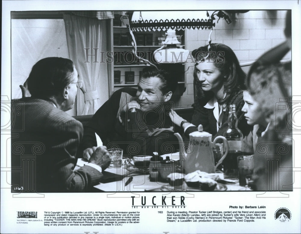 1988 Jeff Bridges Martin Landau &quot;Tucker The Man And His Dream&quot; - Historic Images