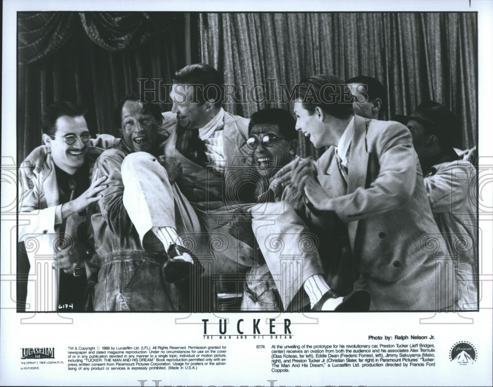 1988 Jeff Bridges Elias Koteas Film &quot;Tucker The Man And His Dream&quot; - Historic Images