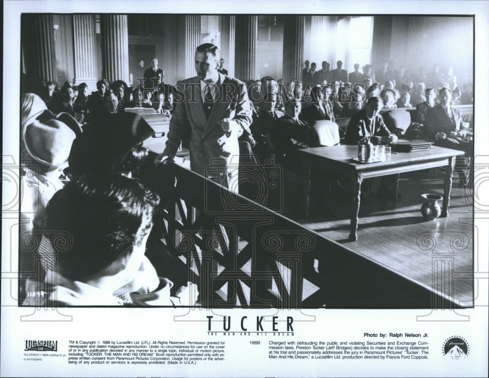 1988 Tucker Actors Jeff Bridges - Historic Images