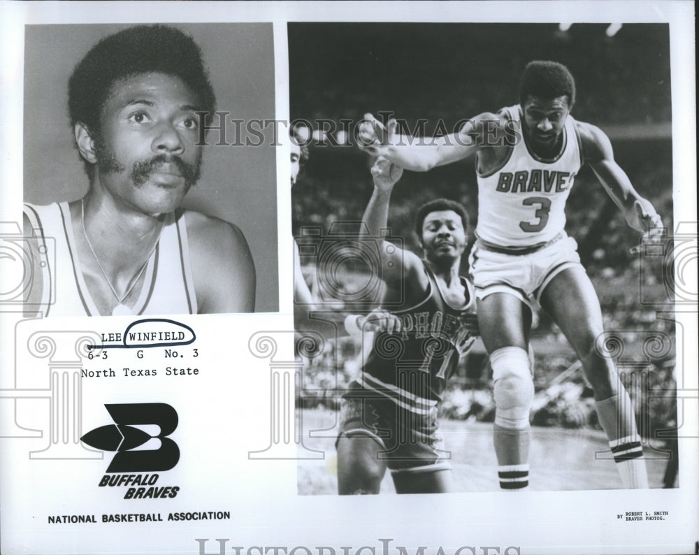 1974 North Texas State NBA Lee Winfield  - Historic Images