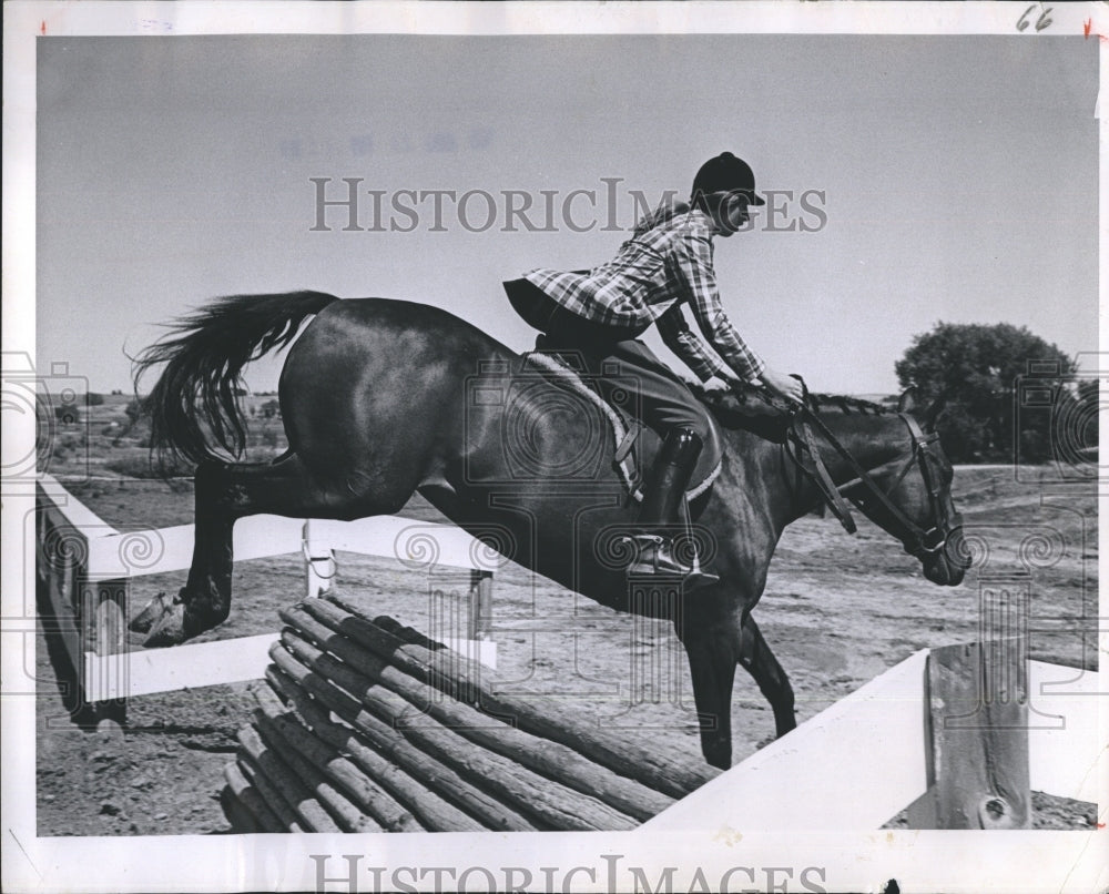 1968 Cissy Lewis Horse Jumping - Historic Images