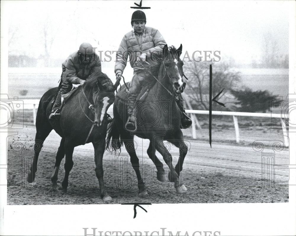 1980 Detroit Race Course Horse Racing - Historic Images