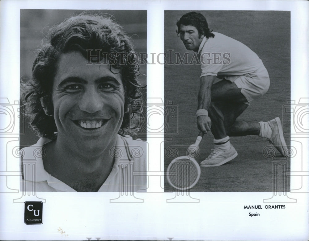 1973 Spanish Tennis Player Manuel Orantes  - Historic Images