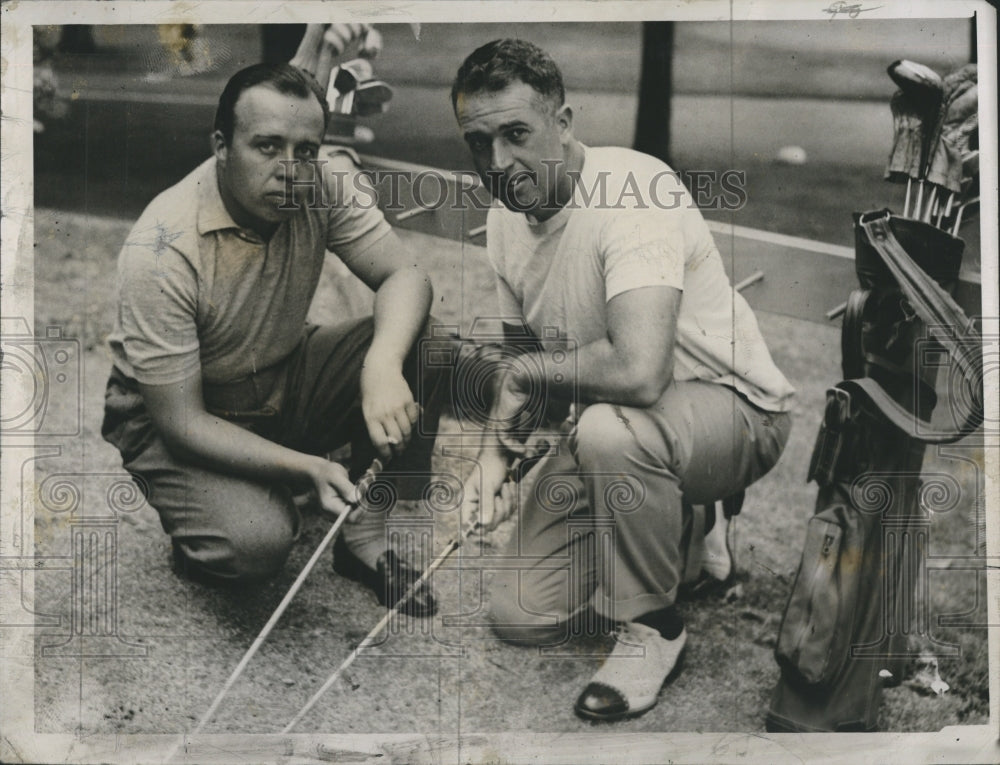 1949 Press Photo Golf Bobby Knowles Ed Martin - RSH68621 - Historic Images