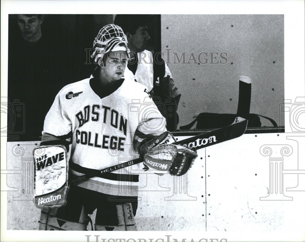 Hockey player, Josh Singuald of Boston College  - Historic Images