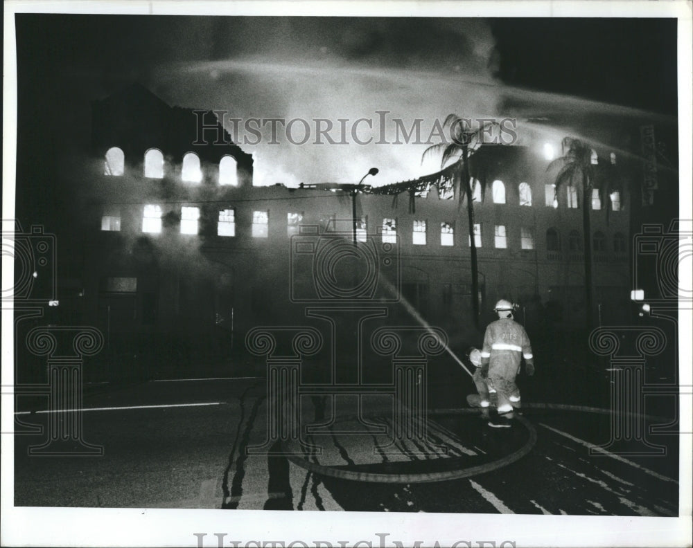 1985 Fires at Concord Hotel in downtown St.Petersburg.  - Historic Images