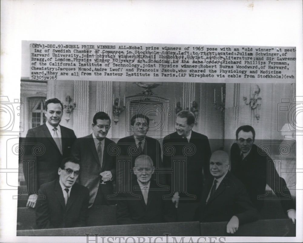 1965 Nobel Prize winners of 1965 at Swedish Chamber of Commerce - Historic Images