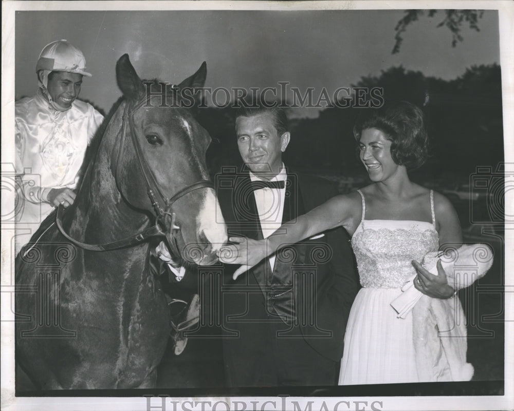 1962 Mr. &amp; Mrs. David B. Pecks at Post &amp; Paddock Club Summer Ball - Historic Images