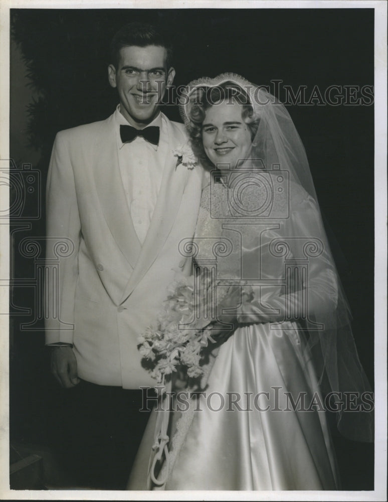 1952 The wedding of CPL and Mrs. Walter E. Wilcox  - Historic Images