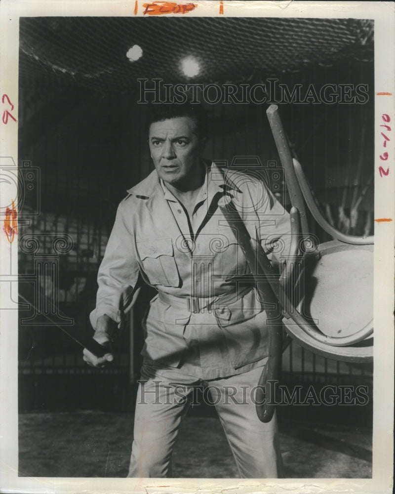 1974 Cornel Wilde  American actor and film director. - Historic Images