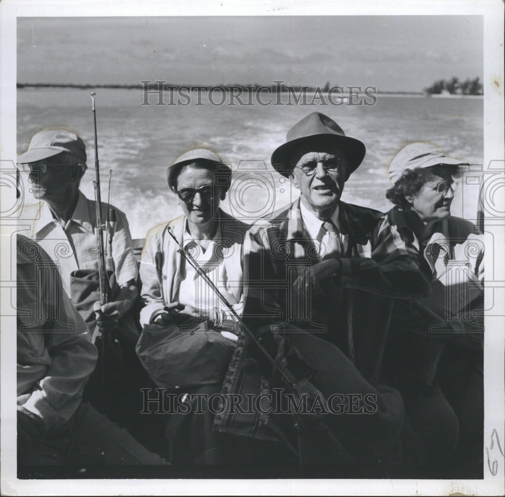 Seniors on boat ride.  - Historic Images