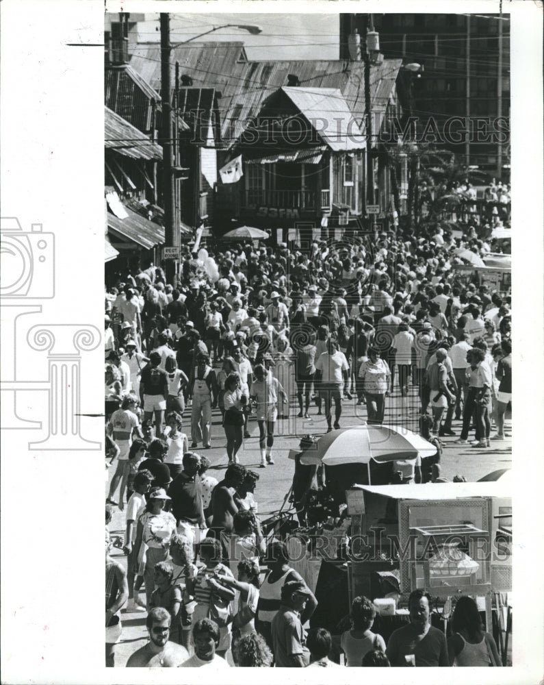 1984 Crowd at the Seafood Festival  - Historic Images