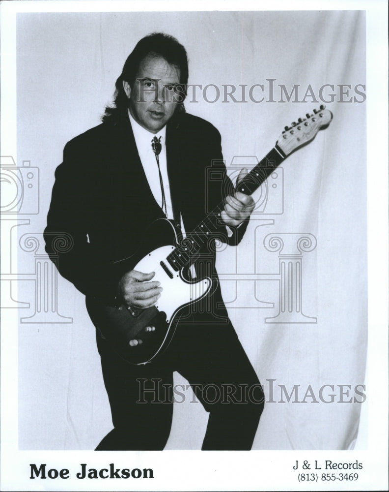 1995 Entertainer Guitarist Moe Jackson Record J and L Records - Historic Images