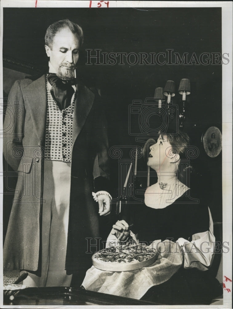 1961 Julie Harris and Barry Morse in The Heiress - Historic Images