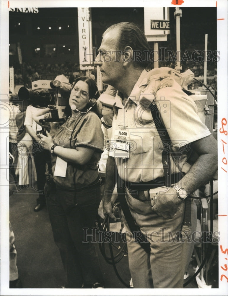 1976 Donald Mulvaney and Daughter Maureen working together. - Historic Images