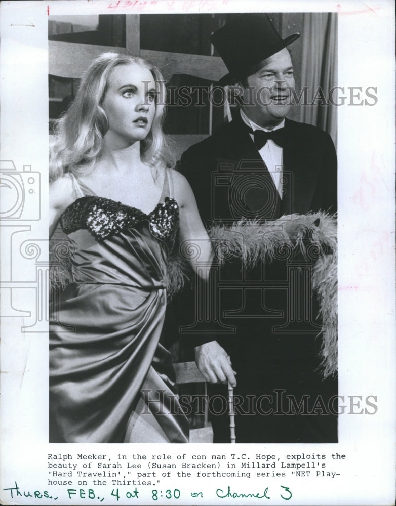 1971 Actor Ralph Meeker stars as T. C. Hope in "Hard Travelin'" - Historic Images