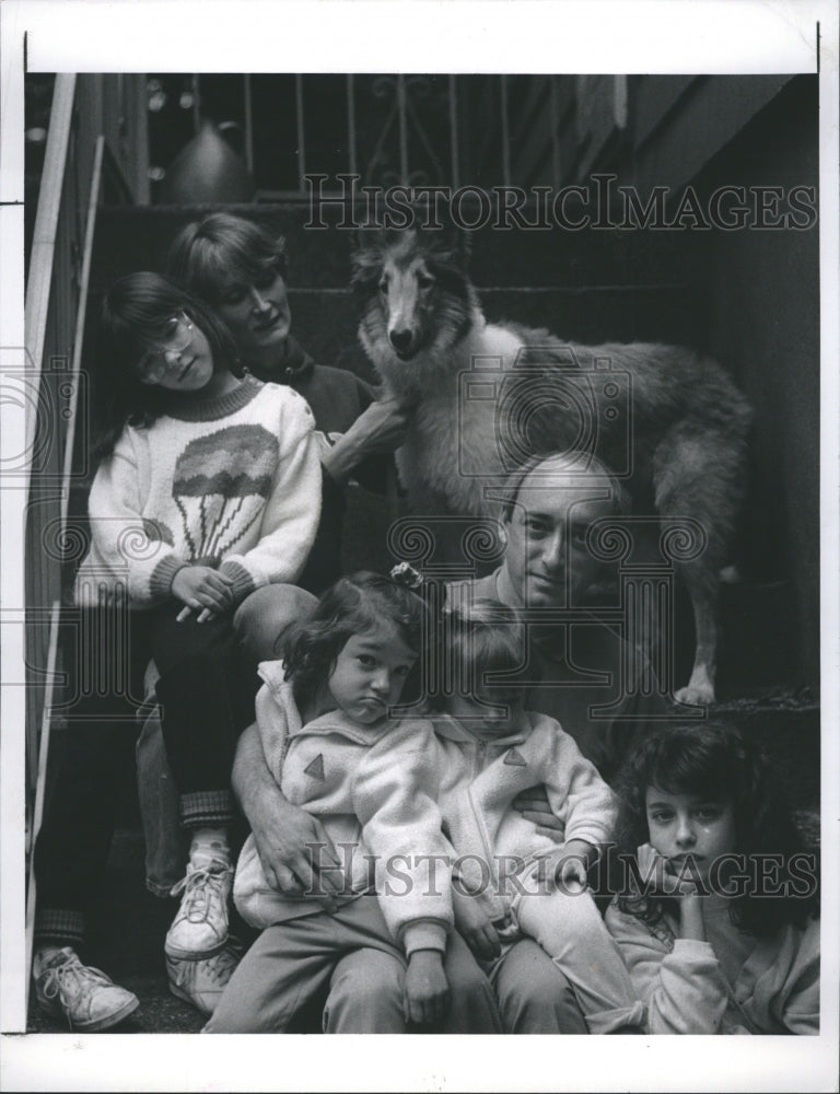 1989 Greenwich Time Newspaper Editor Joseph Pisani Family - Historic Images