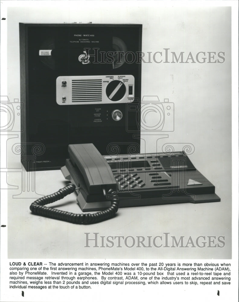 1991 Comparisons in Answering Machines  - Historic Images
