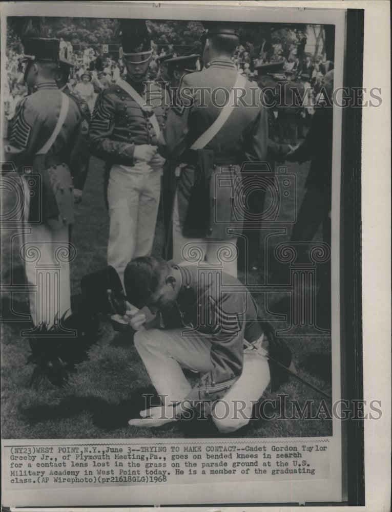 1968 Cadet Gordon Taylor Greeby Jr., of Plymouth Meeting, Pa., goes - Historic Images