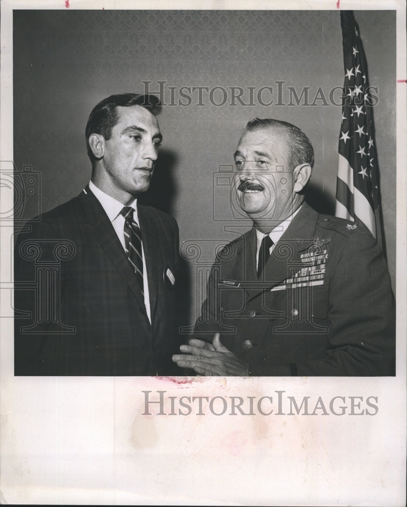 1967 Maj. Paul Patterson, right, with Greater Largo Chamber of - Historic Images