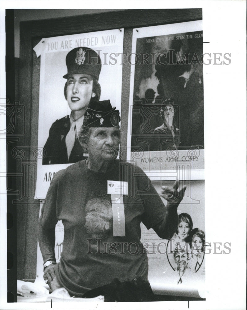 1991 Betty Patton Palm Bay Women Army Corp Convention - Historic Images