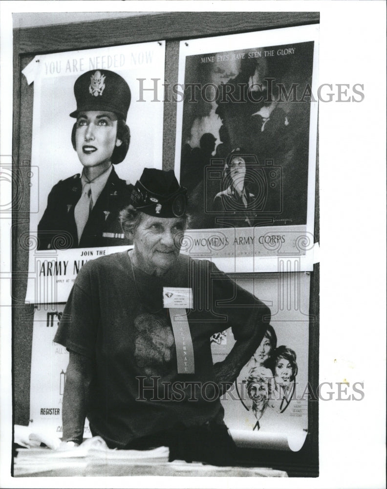 1991 Betty Patton Palm Bay Women Army Corp Convention - Historic Images