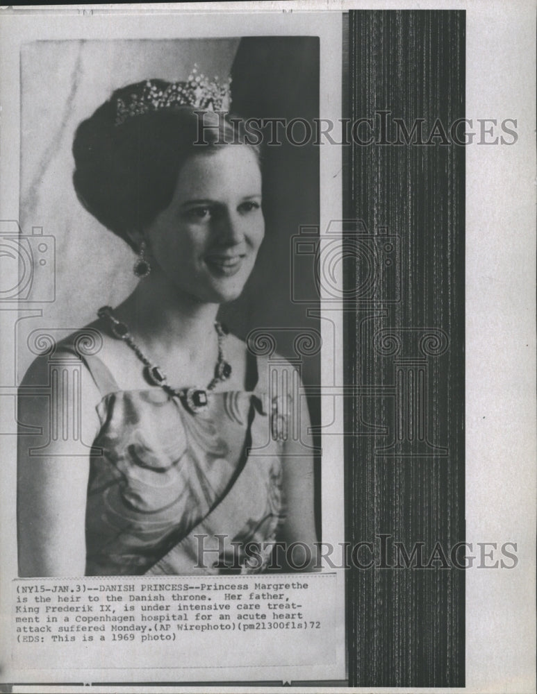 1969 Danish Princess Margrethe, heir to the throne.  - Historic Images