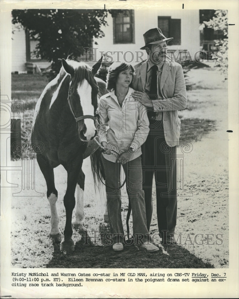 1979 Actress Kristy McNichol and Warren Oates in "My Old Man" - Historic Images