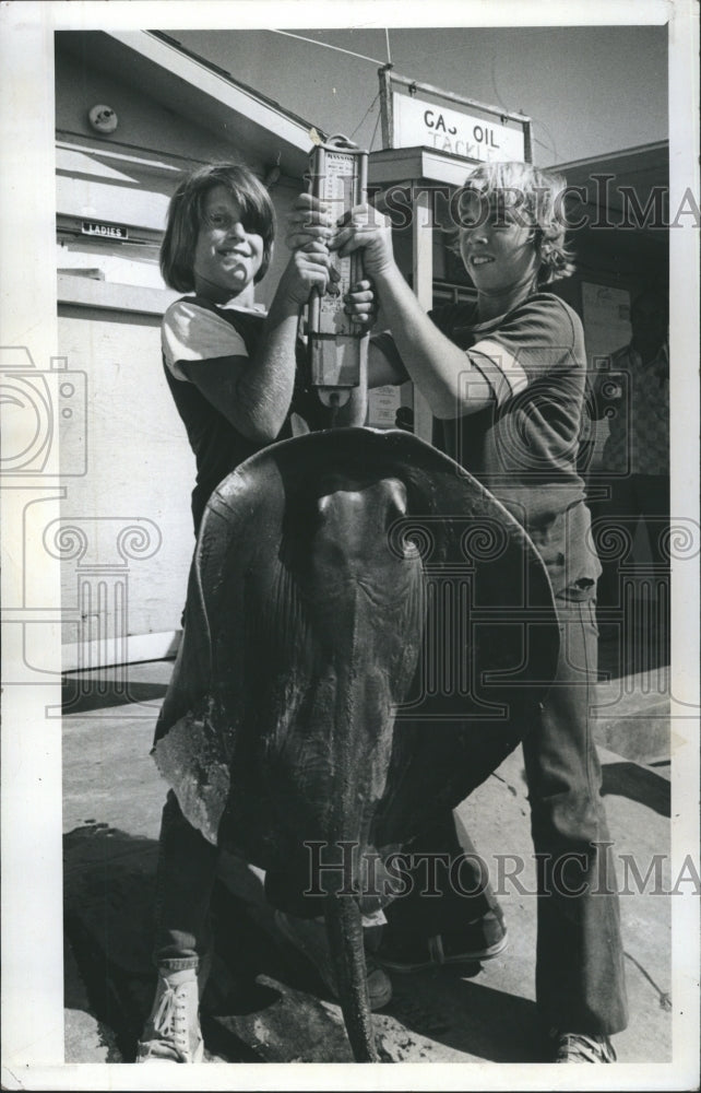 1976 George Ryan Bobby McManus Sting Ray Fishing  - Historic Images