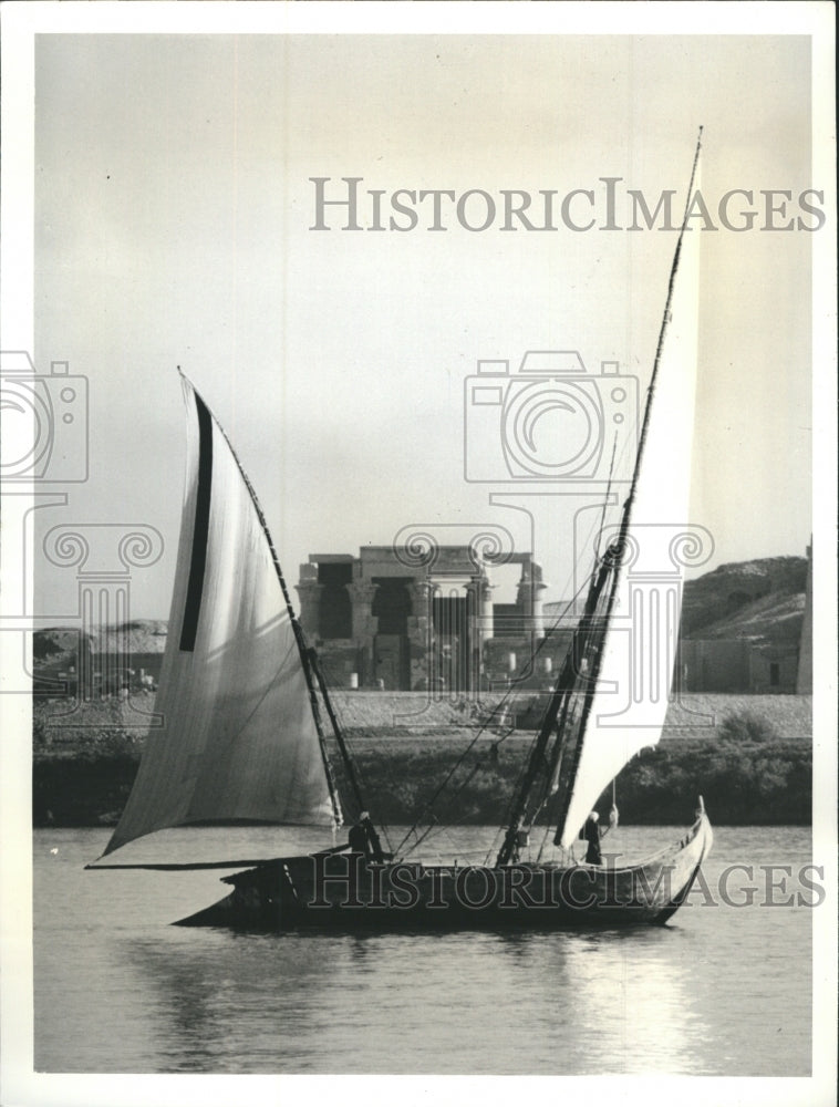 1968 Egyptian Felucca on the Nile  - Historic Images