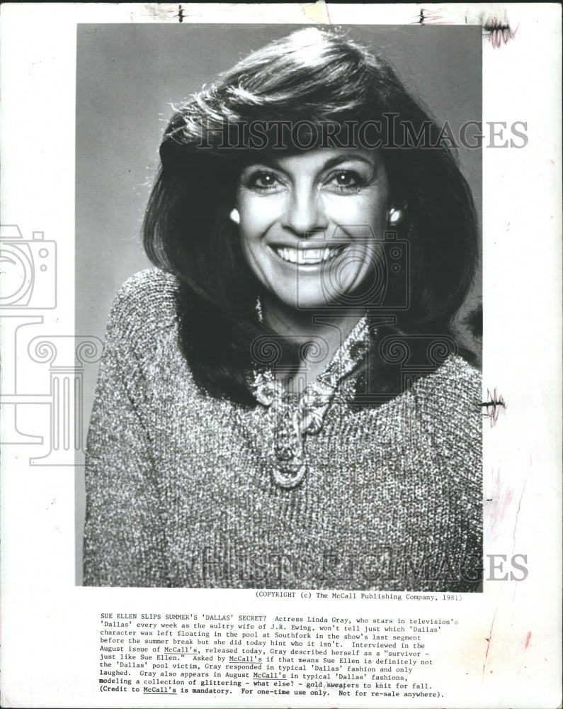 1981 Actress Linda Gray  - Historic Images