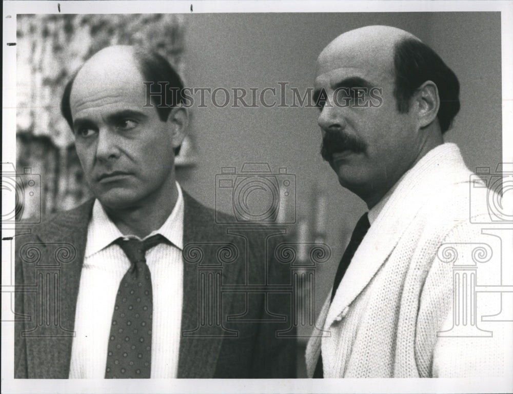 1988 Actor Alan Rachins and Jeffery Tambor in L. A. Law - Historic Images