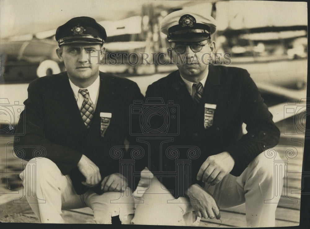 1947 American Yachtsmen Lew McMasters and E.C.Robinson  - Historic Images