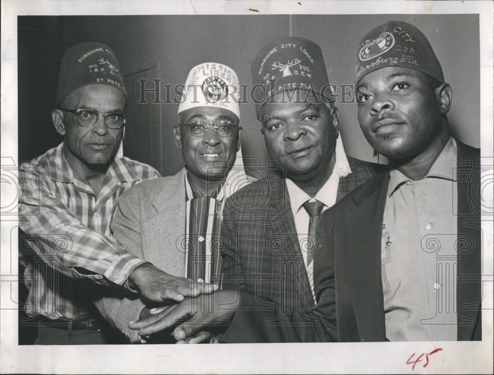 Press Photo W.T. Stockton, William Lattimore, E.H McLin, and Sammie Joseph - Historic Images