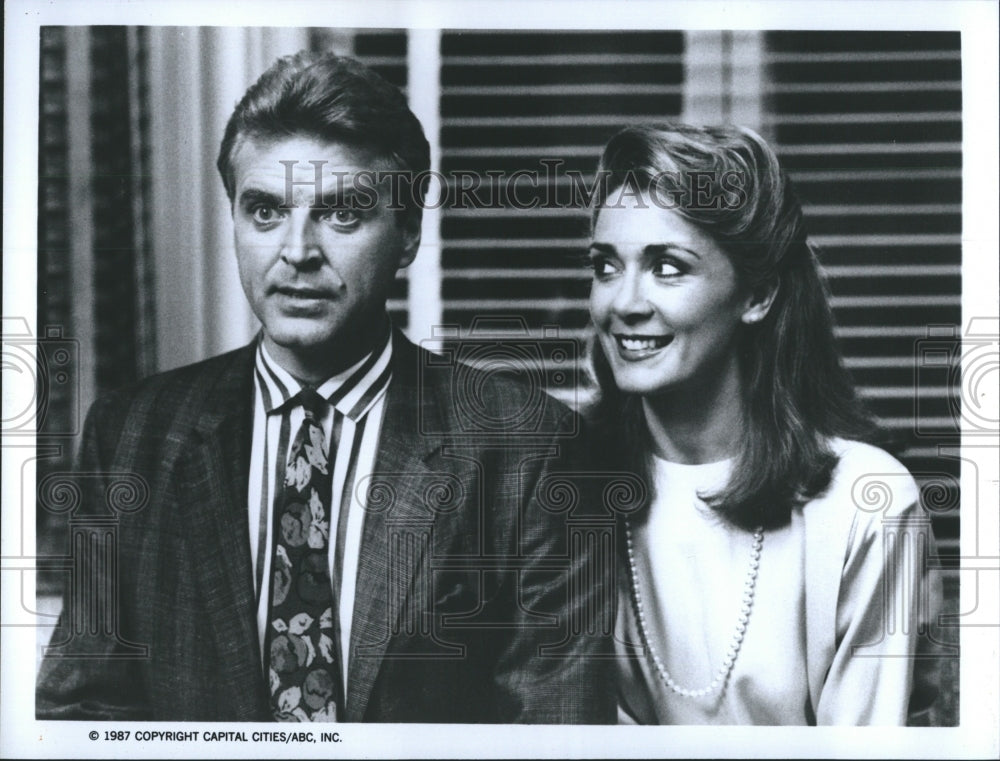 1987 David Rasche and Anne Marie Martin in "Sledge Hammer" - Historic Images