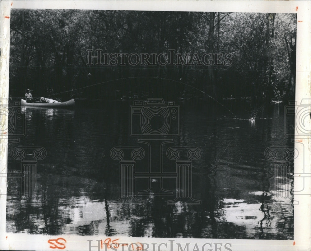 1973 Boat Canoe Trip. - Historic Images