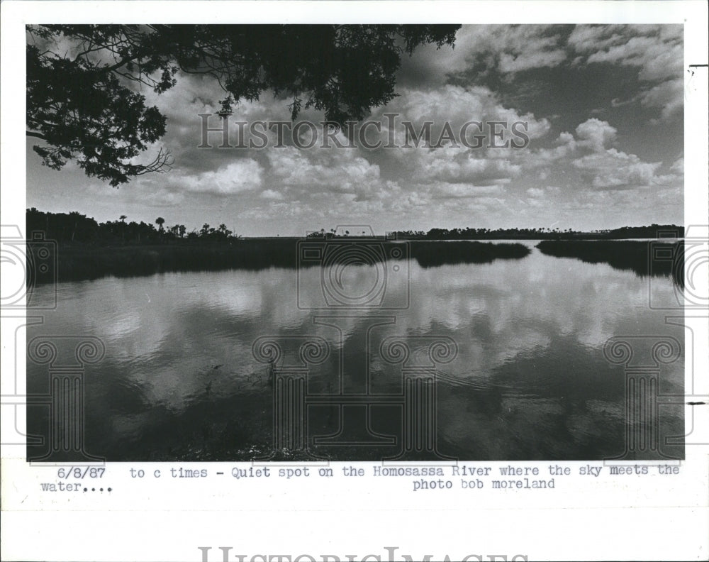 1987 Homosassa River in Citrus County Florida. - Historic Images