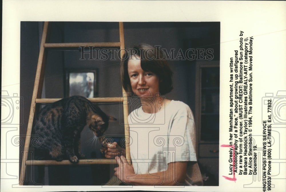 1994 Luch Grealy, author of "Autobiography of a Face"  - Historic Images