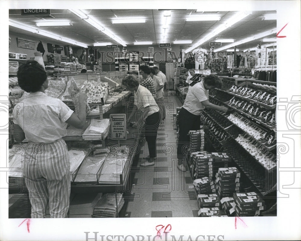 1965 Employees At Super 5 And 10 Store  - Historic Images