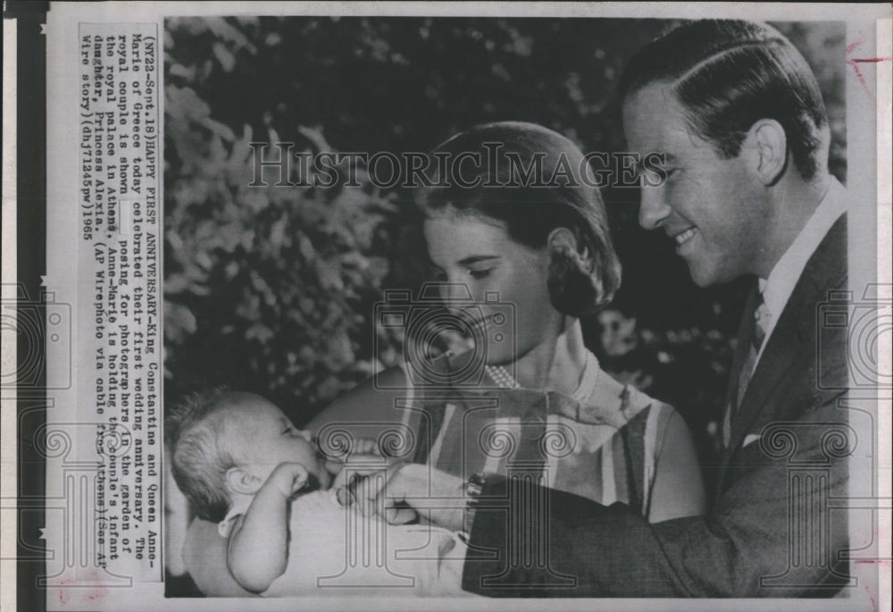 1965 King Constantine and Queen Anne - Historic Images