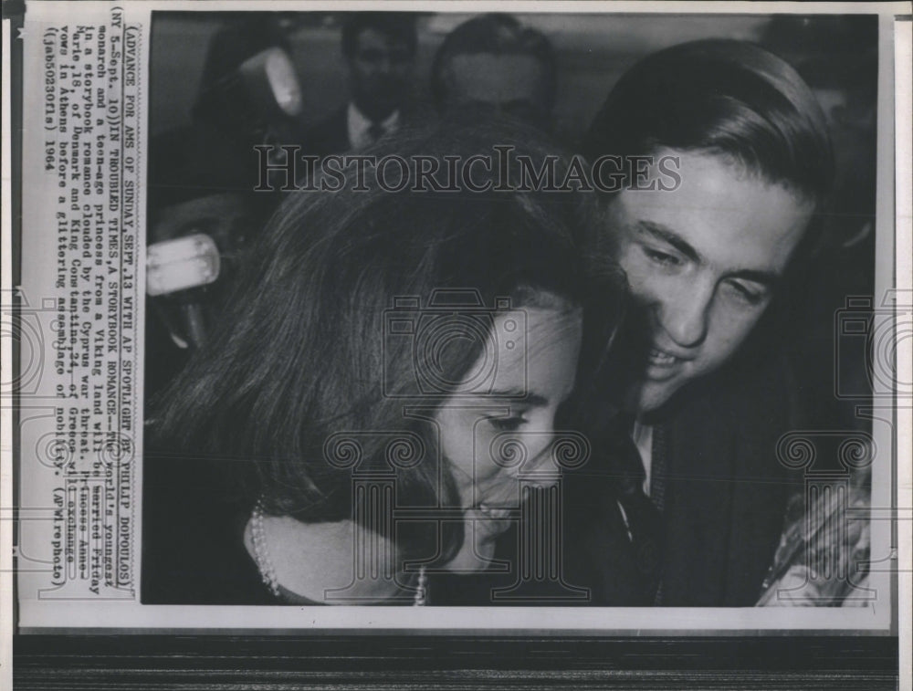 1964 King Constantine to Marry Anne-Marie - Historic Images