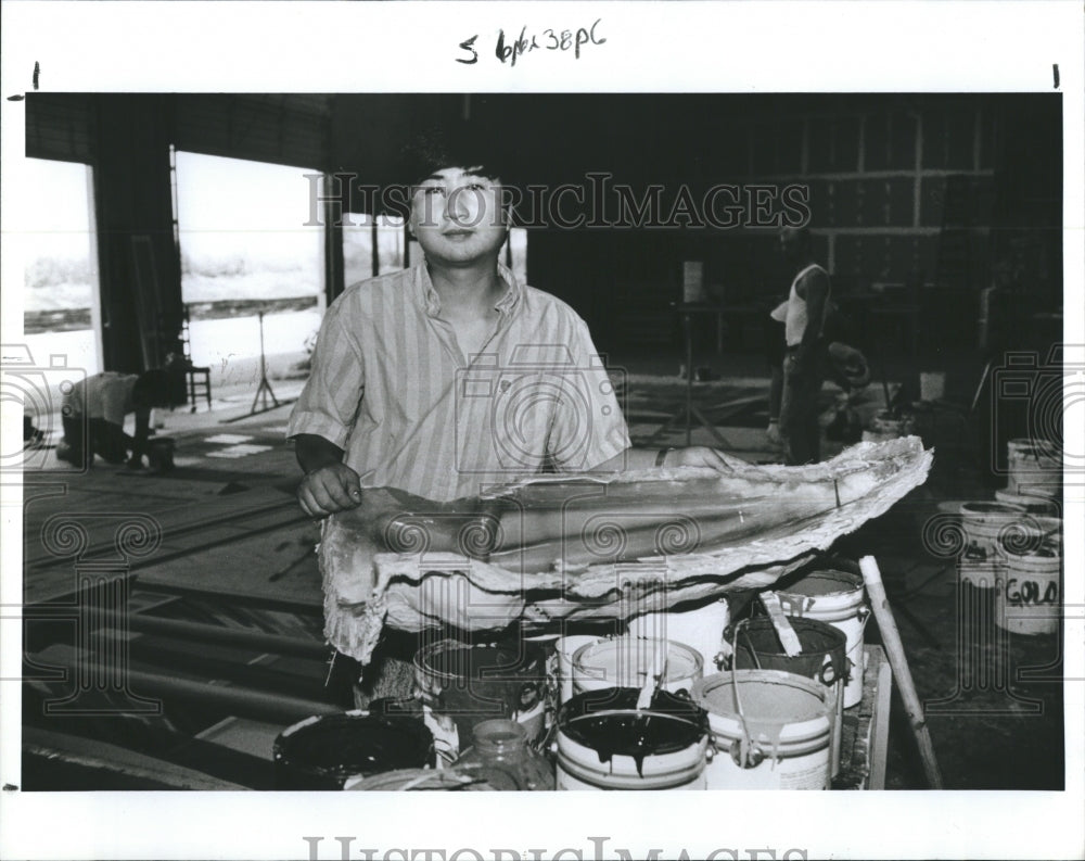 1990 Kirk Ke Wang and HB Plant High School Sculpting Project - Historic Images