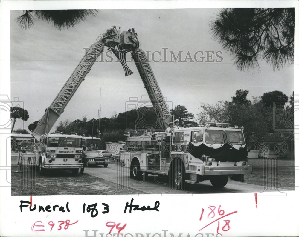 1985 Funeral Procession of Gary Von Nida, Firefighter - Historic Images