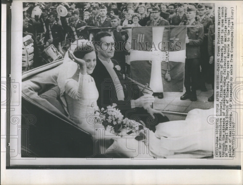 1967 Danish Princess Margreth and her fiancee Prince Henrik - Historic Images