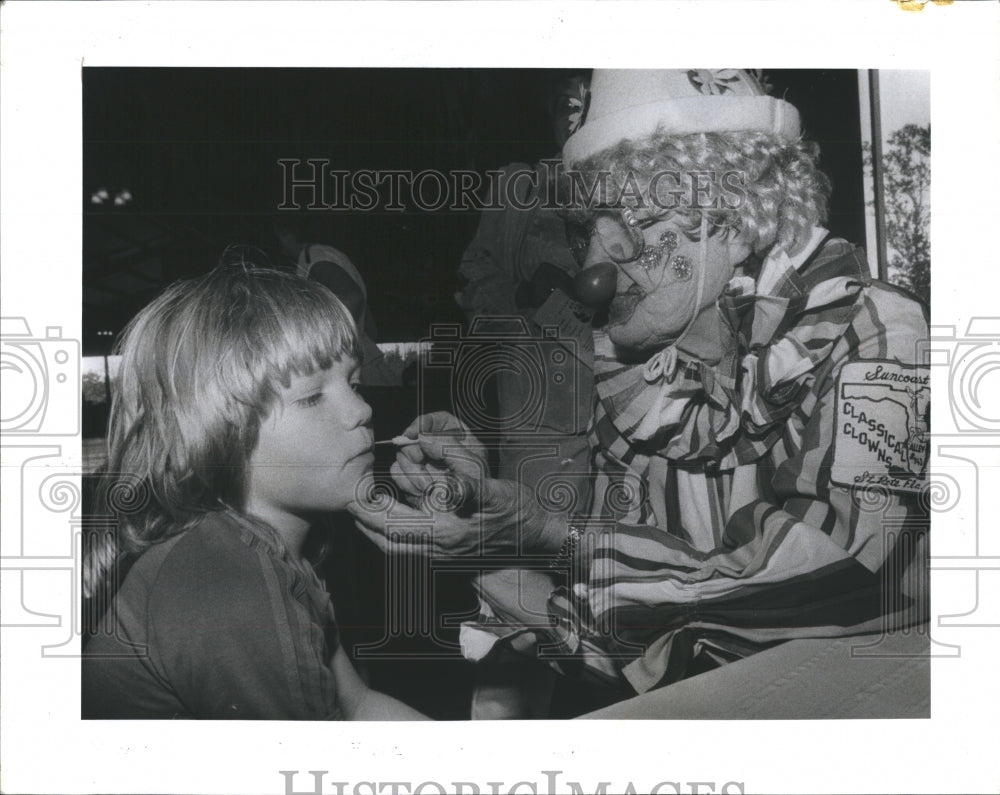 1987 Face Painting from Face Learning Center  - Historic Images