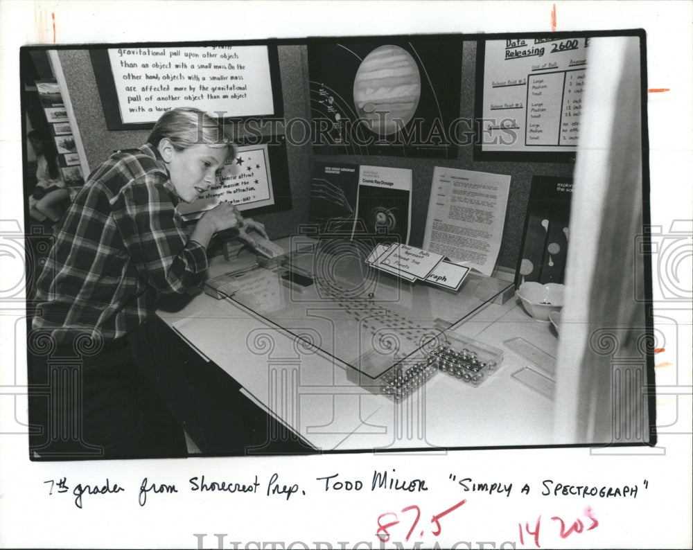 1986 7th grader Todd Miller Pinellas Regional Science Engineering - Historic Images