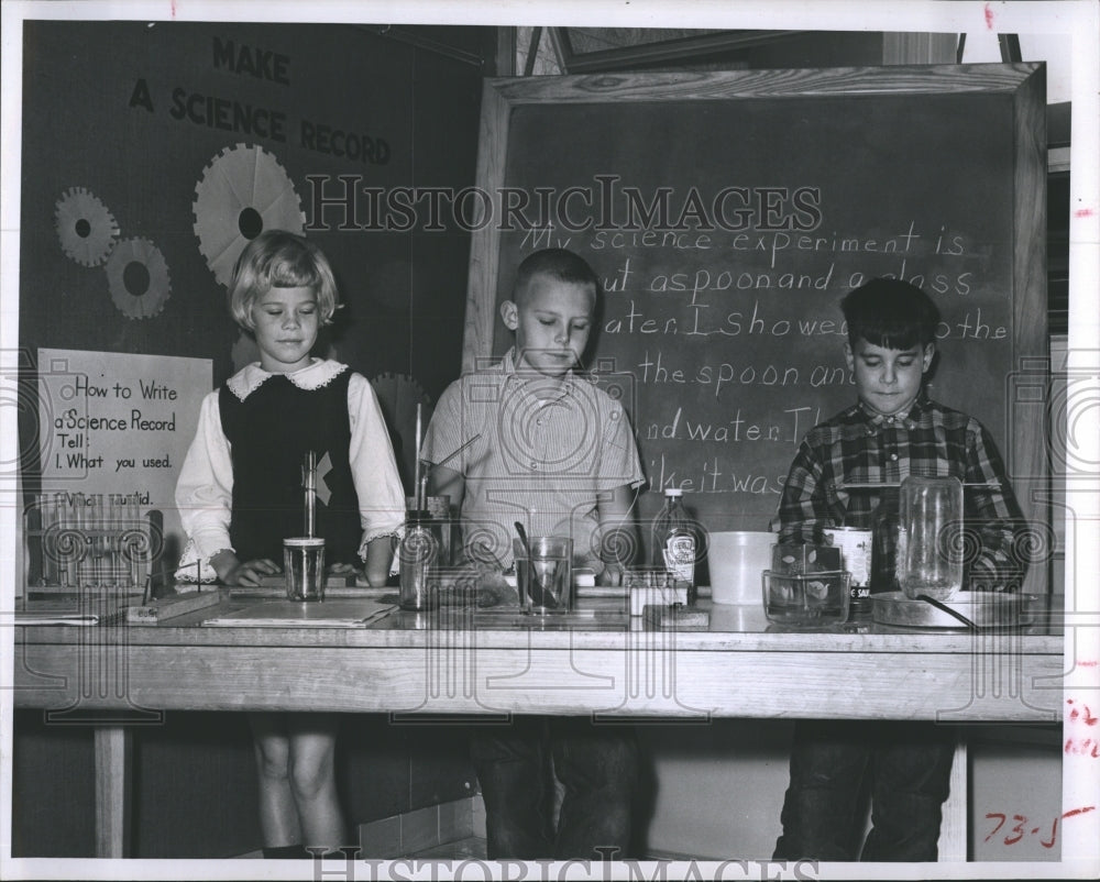 1966 Dale Wood, James Steele & Mark Stuart, Oakhurst Science Fair. - Historic Images